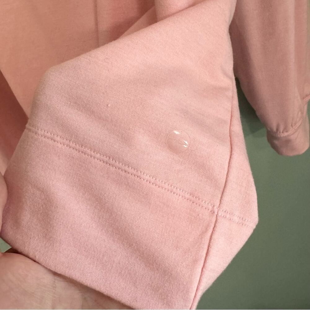 Avia Stretch Long Sleeve Pullover Round Neck Solid Basic Sweatshirt Pink XL - Picture 7 of 9